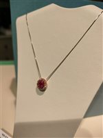 Collar Comete Mujer in Oro Rubino 0.39 Ct GLB 1674 - GLB 1674